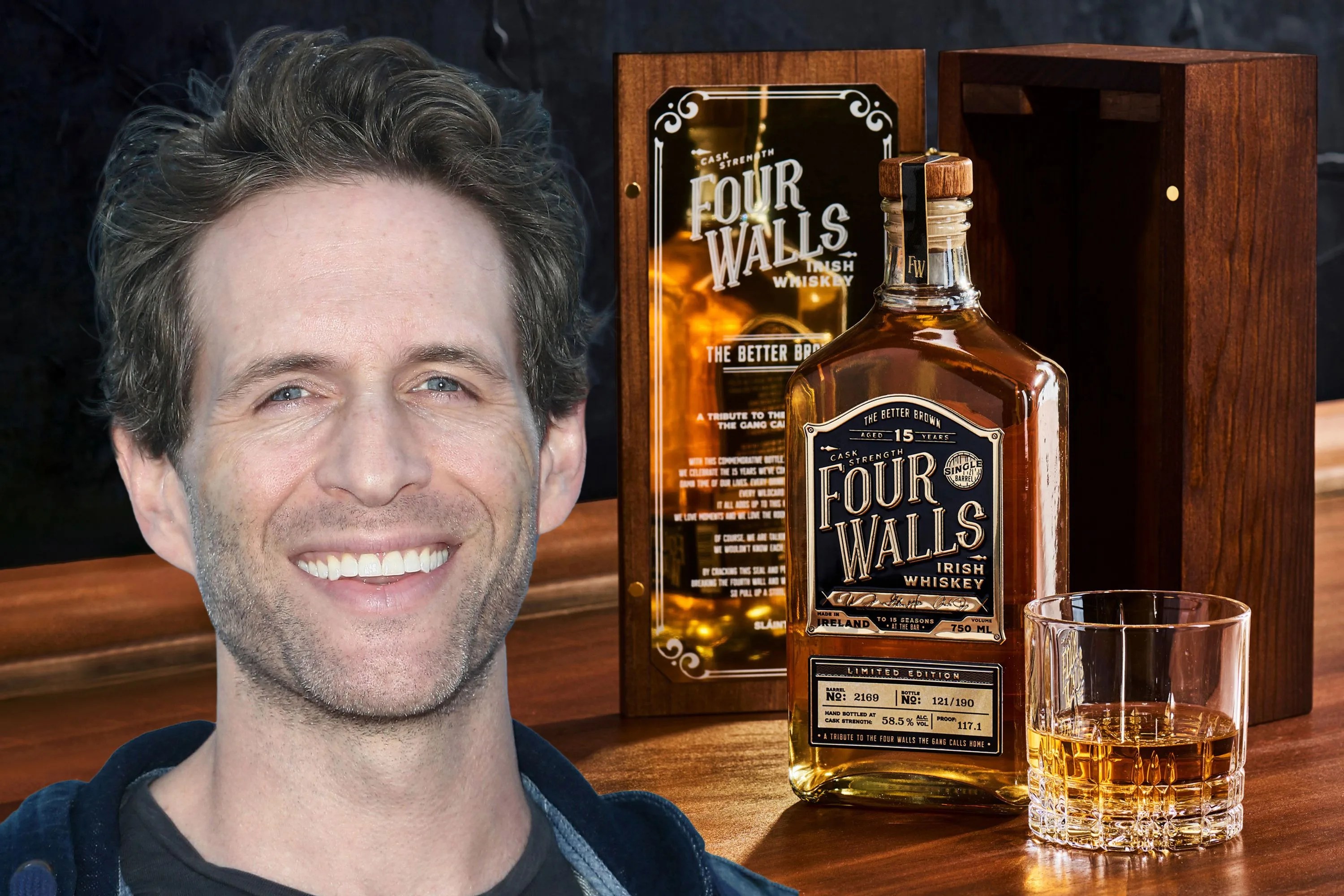 glenn howerton with four walls whiskey