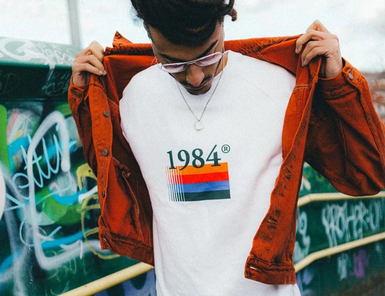 man modeling clothing