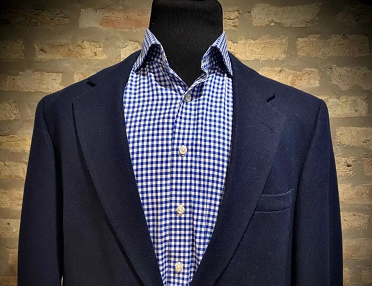 blue suit