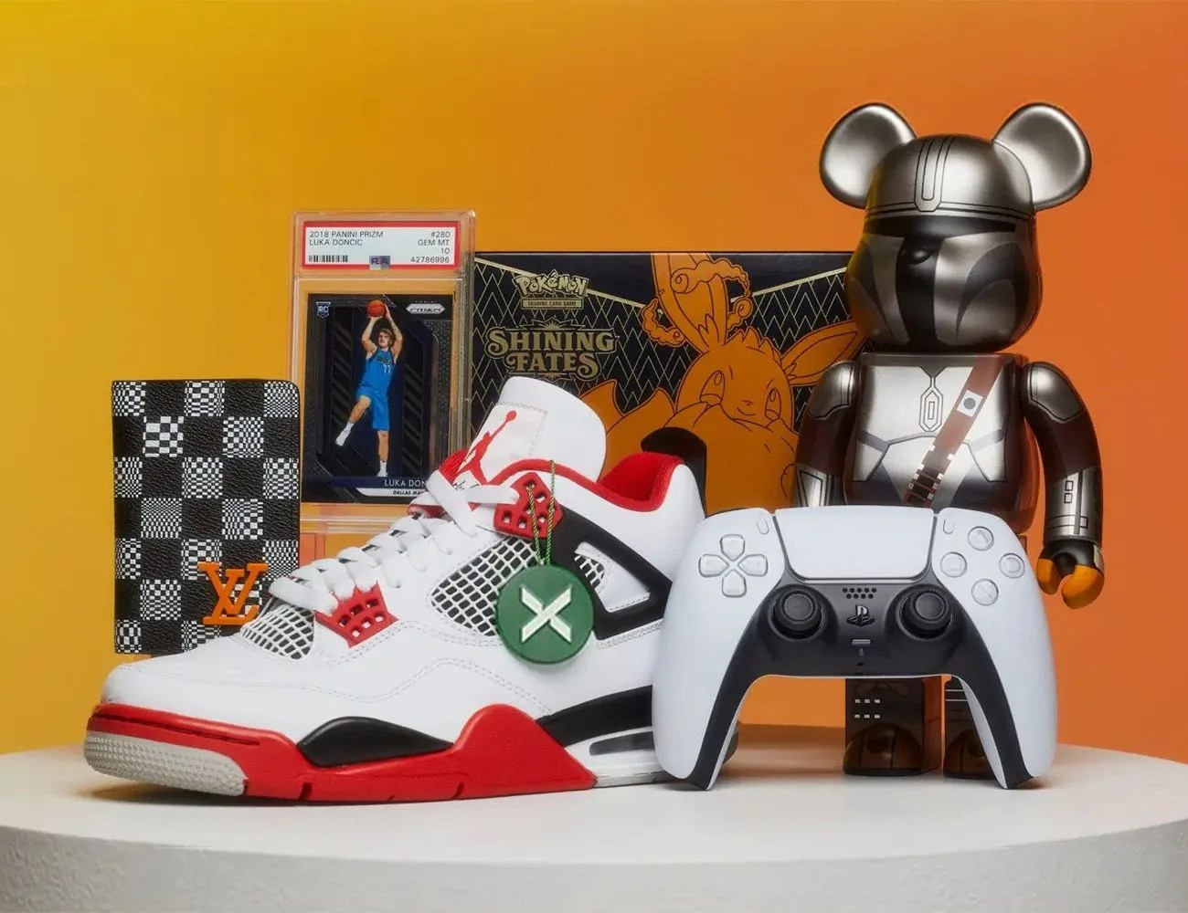 stockx shoe, controller, figurine