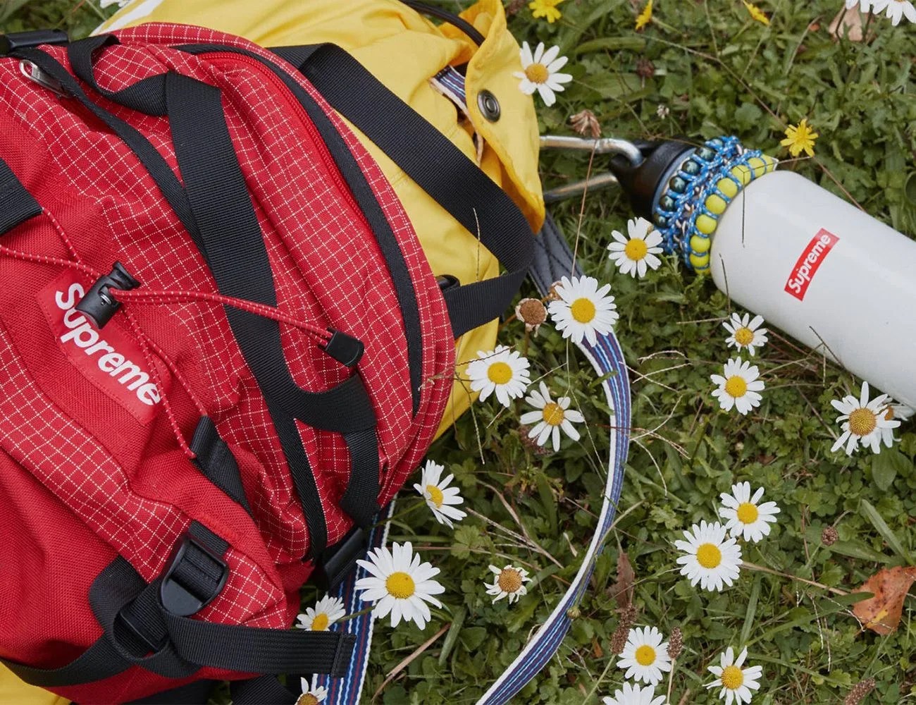 the realreal supreme bag and waterbottle