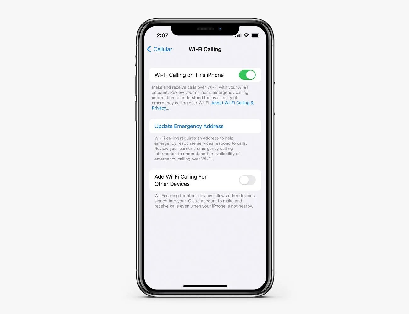 iPhone settings to change