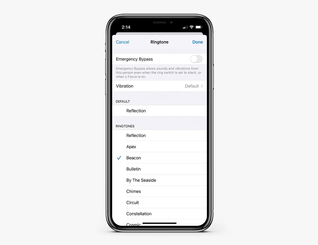 iPhone settings to change