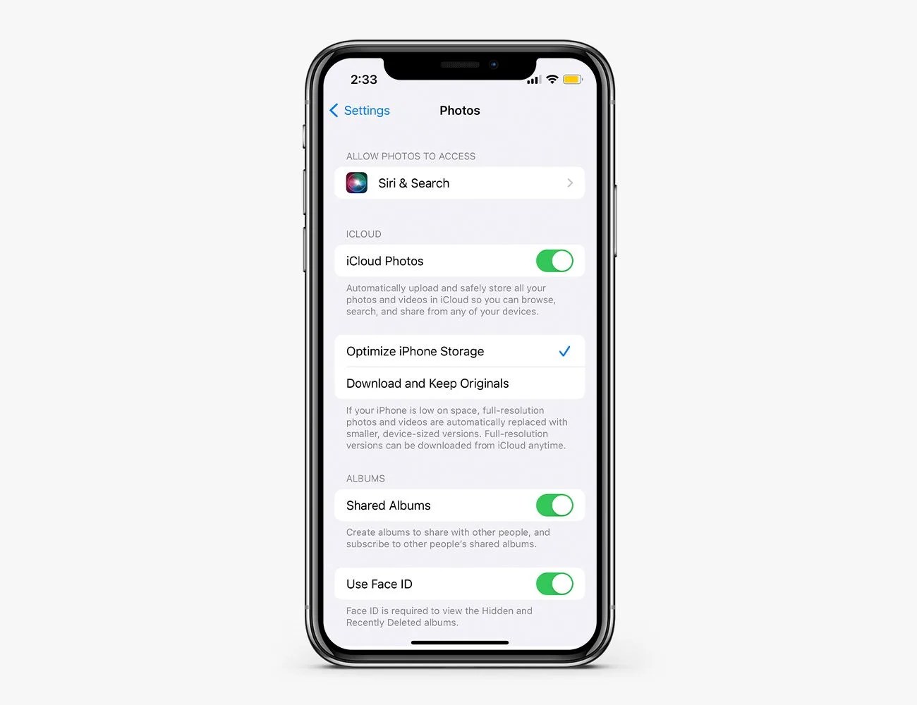 iPhone settings to change