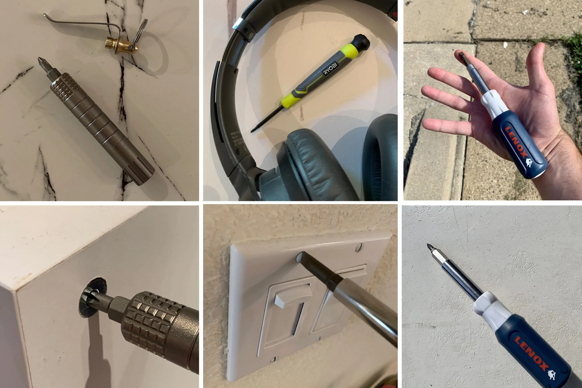 collage of screwdrivers how we tested