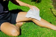 ice on left knee joint
