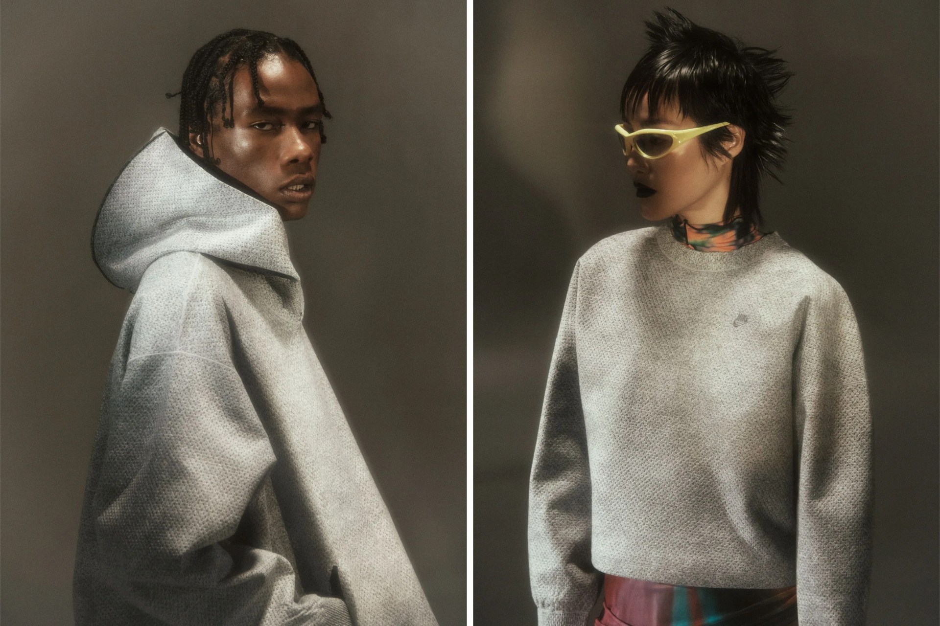 collage nike crewneck and hoodie