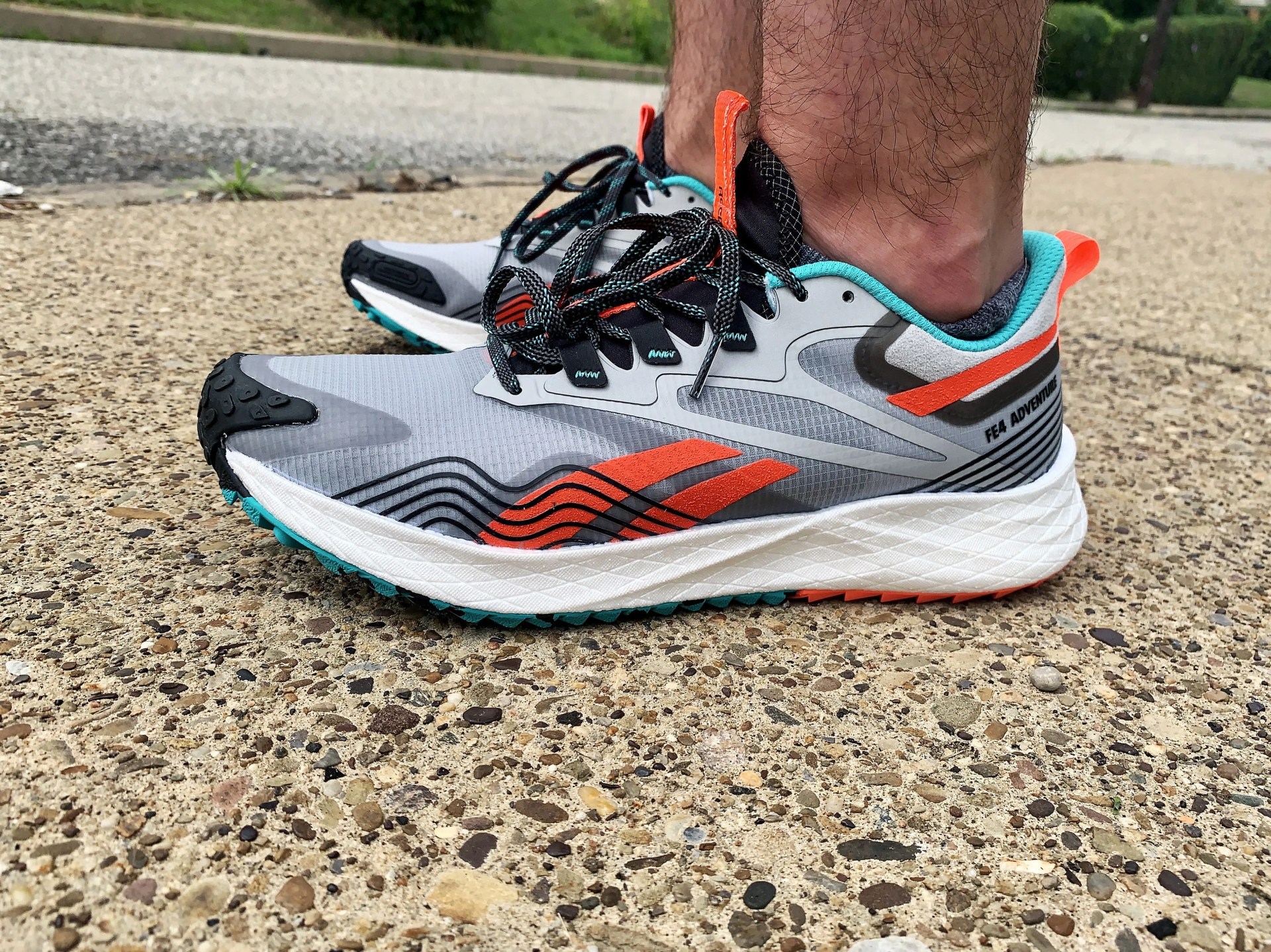 person wearing reebok floatride energy 4 shoes