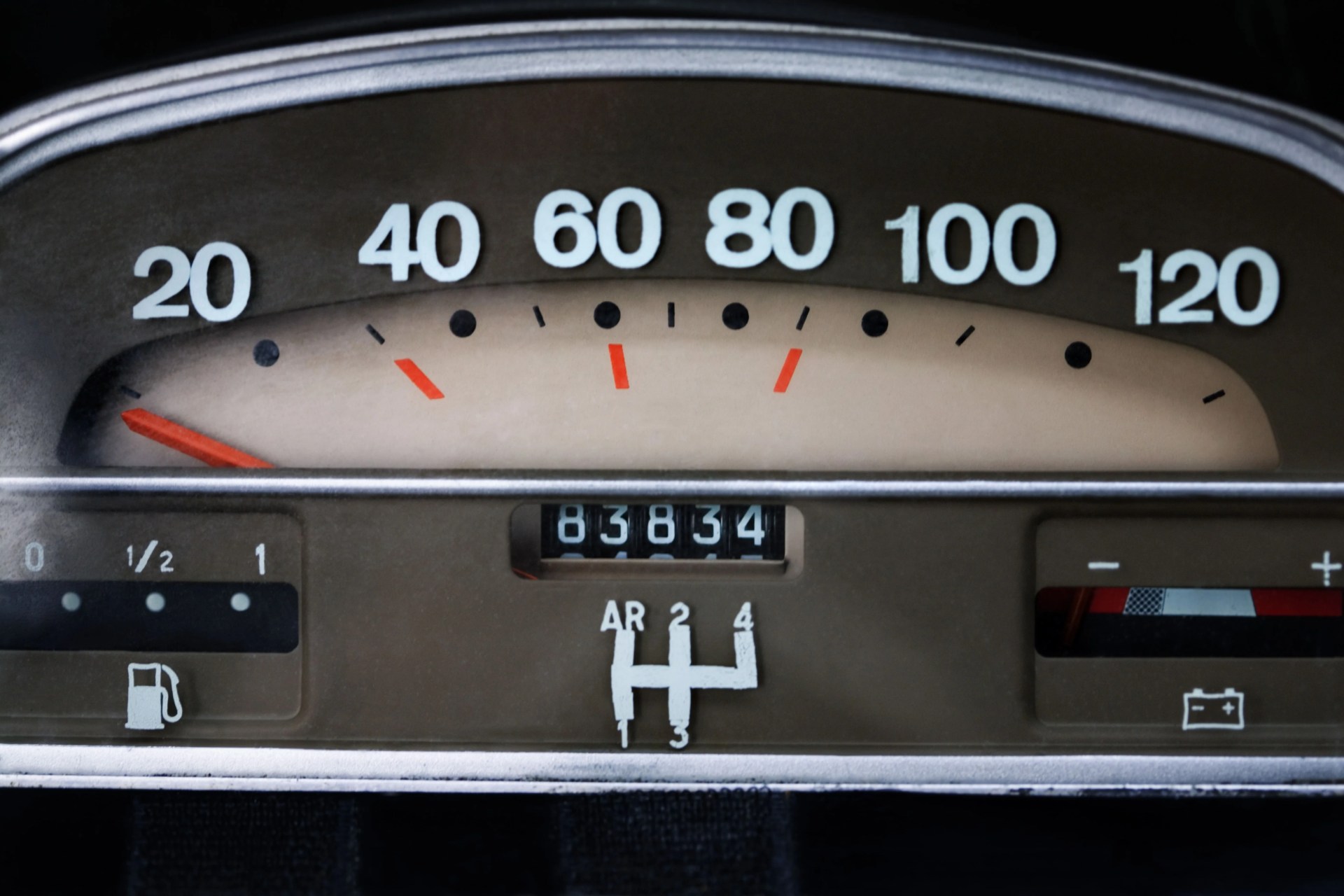 speedometer in dashboard