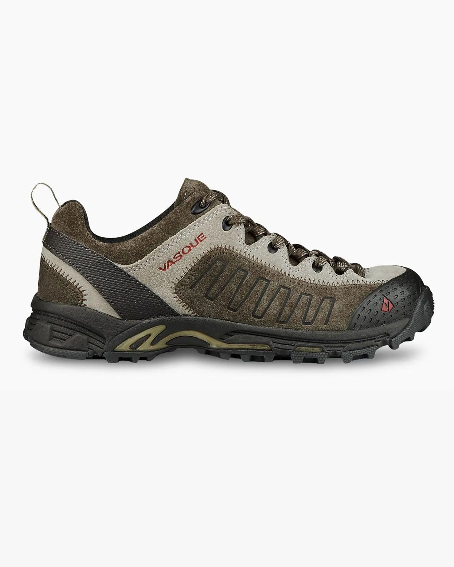 juxt men's hiking shoe in tan red