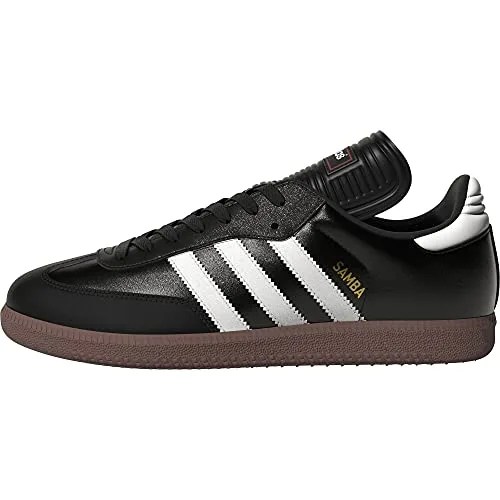 adidas Men's Samba Classic Soccer Shoe,Black/Running White,9 M US