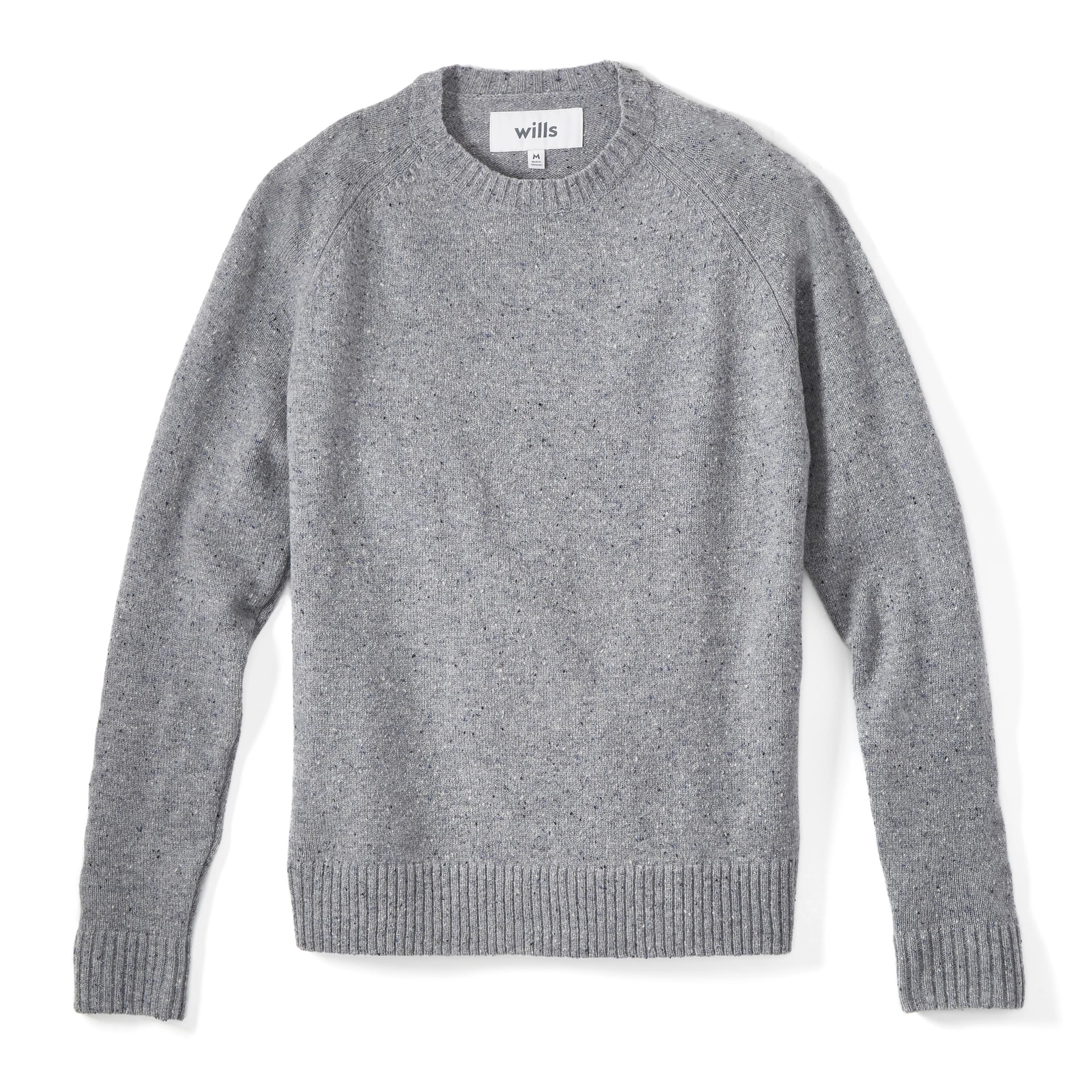 Wills Speckled Merino Crewneck Sweater
