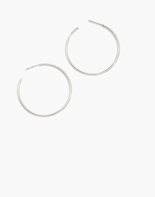medium hoop earrings