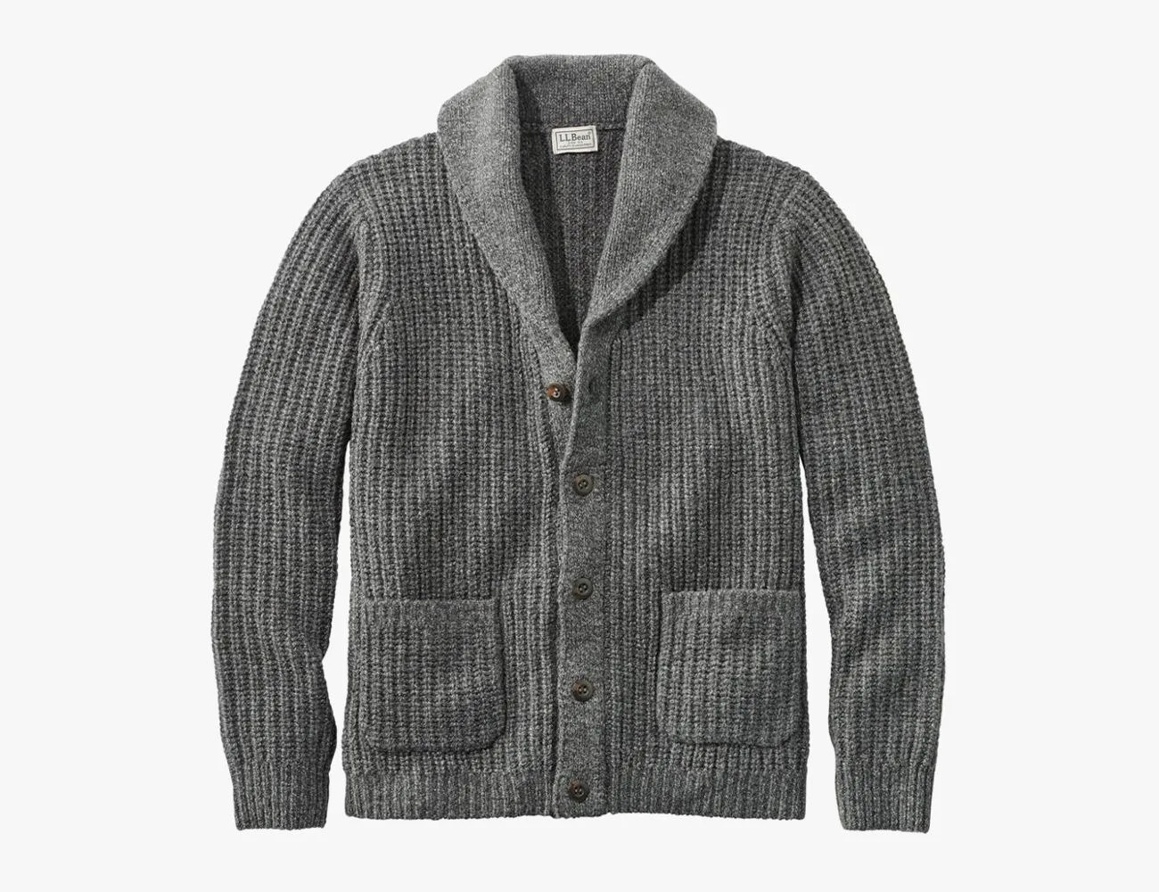 L.L. Bean Ragg Wool Cardigan