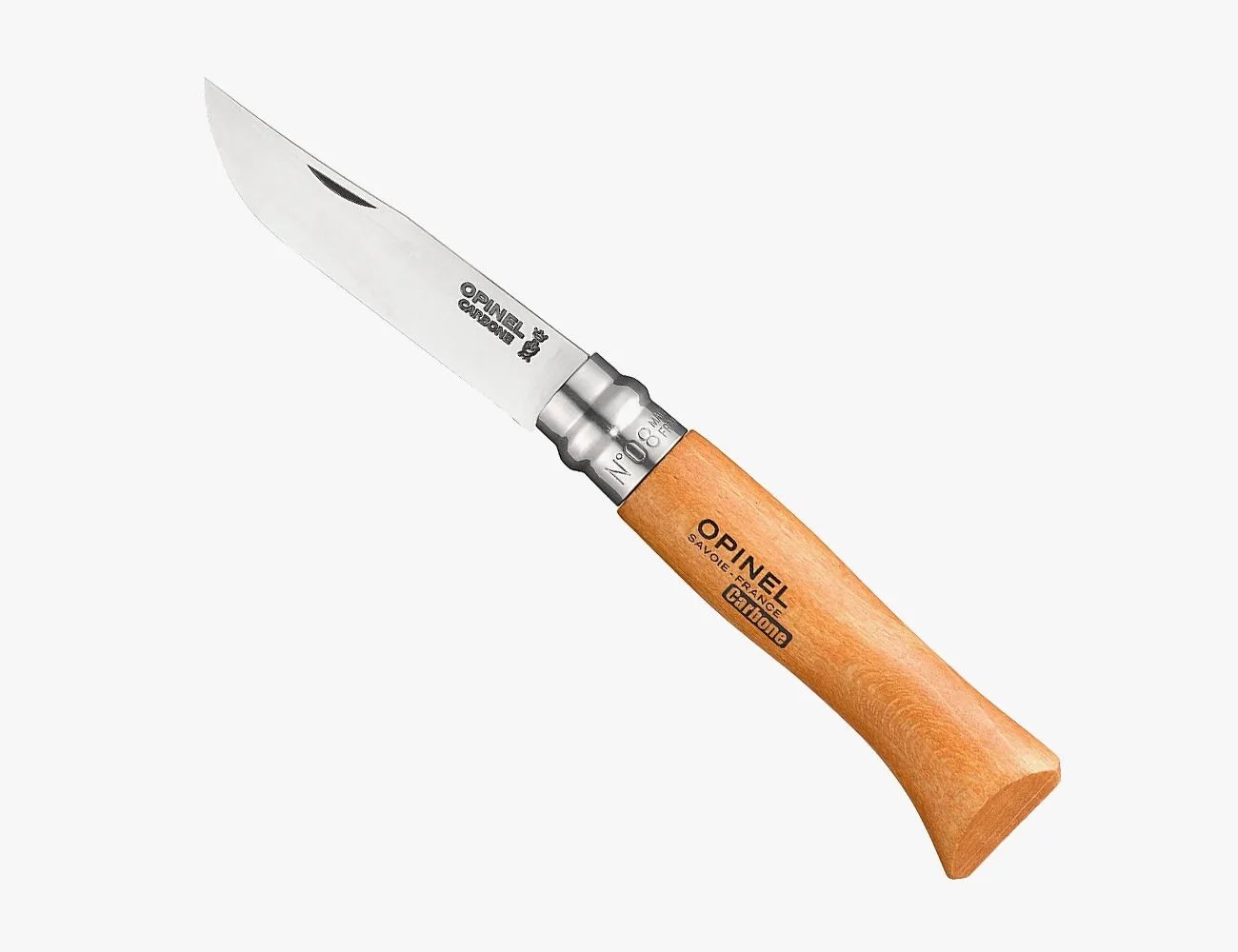 opinel no08 folding pocket knife