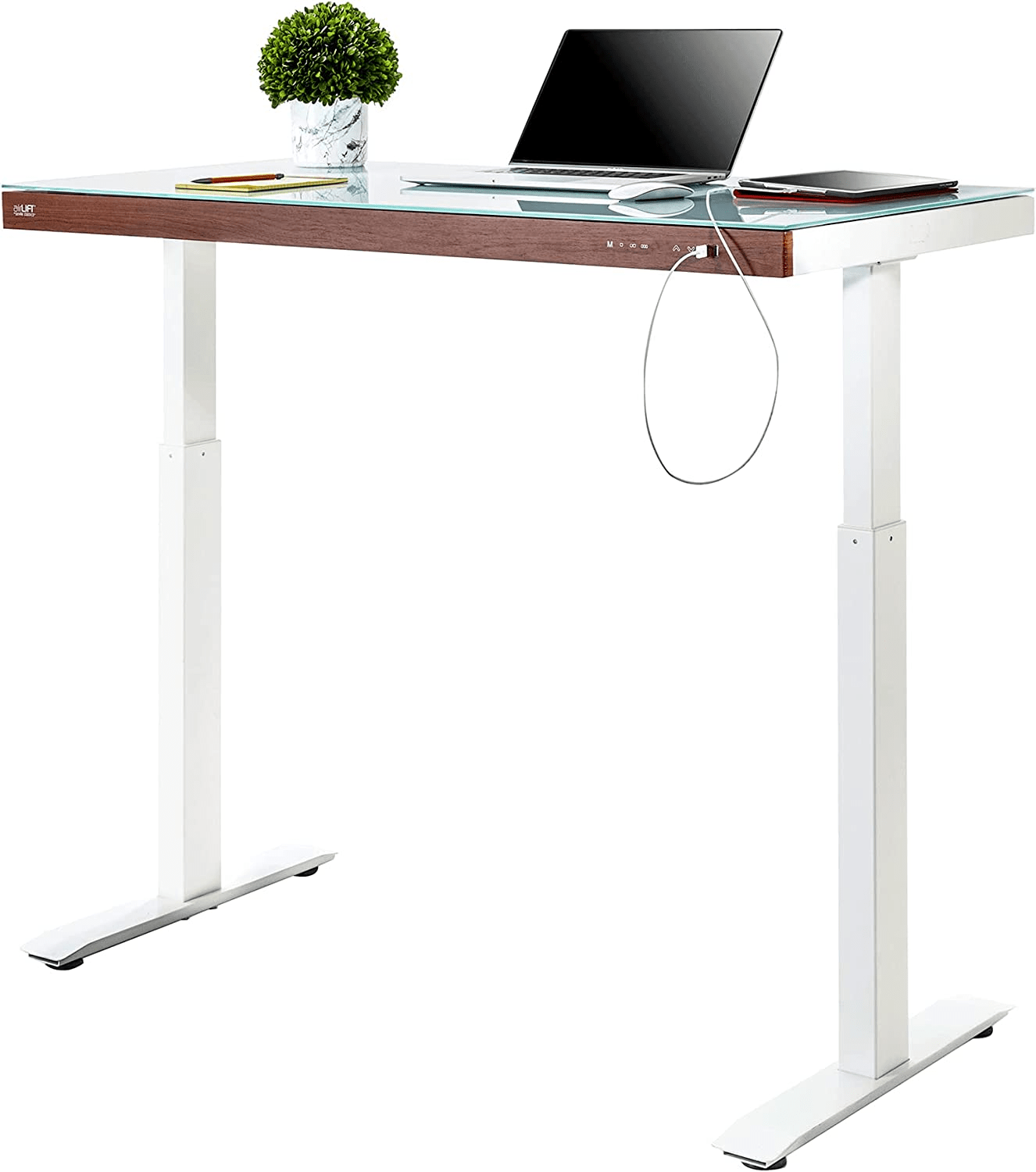 seville classics airlift electric height adjustable desk