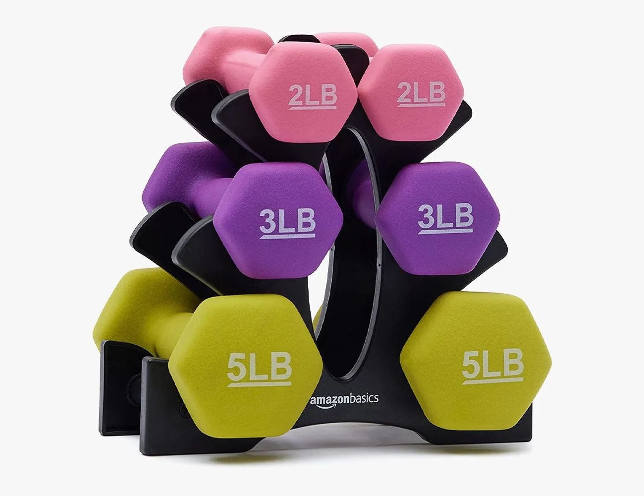 Amazon Basics Neoprene Hexagon Workout Dumbbell