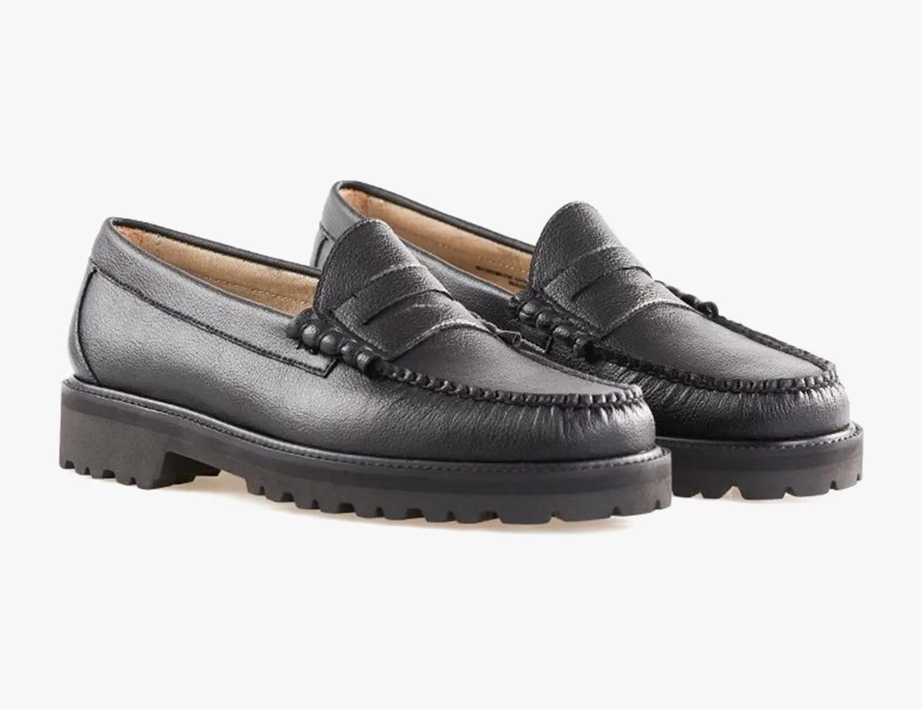 gh bass cactus leather loafers