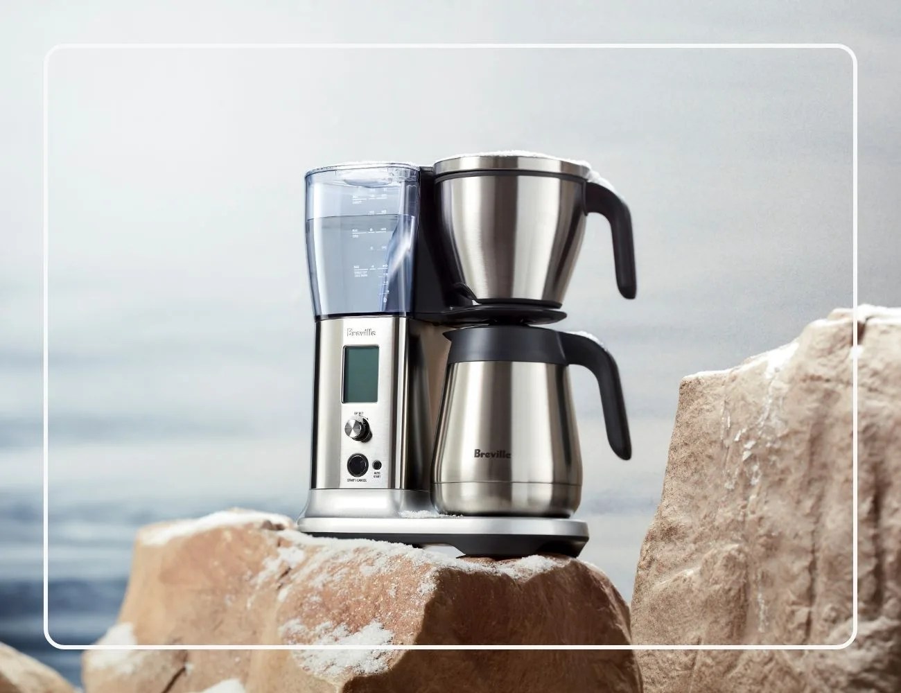 Breville Precision Brewer on rocks
