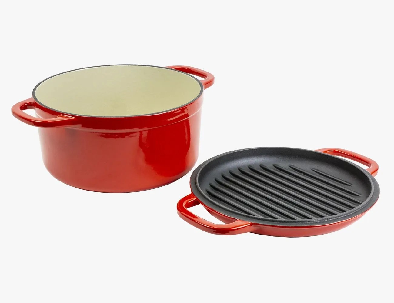 Enameled Double Dutch Oven