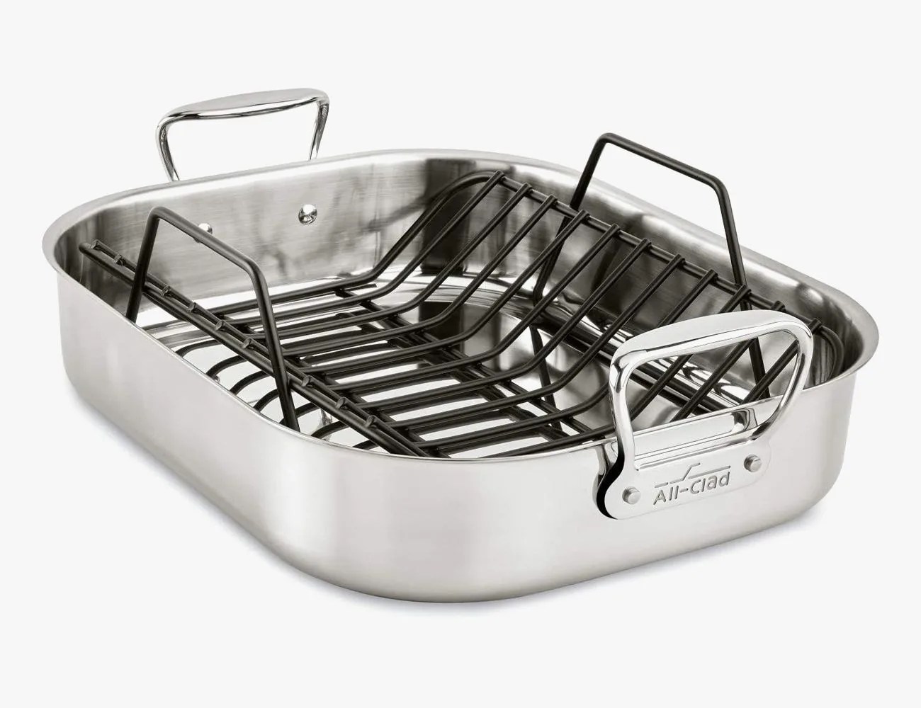 All-Clad Large Stainless Steel Roaster with Rack