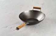 wok on a counter