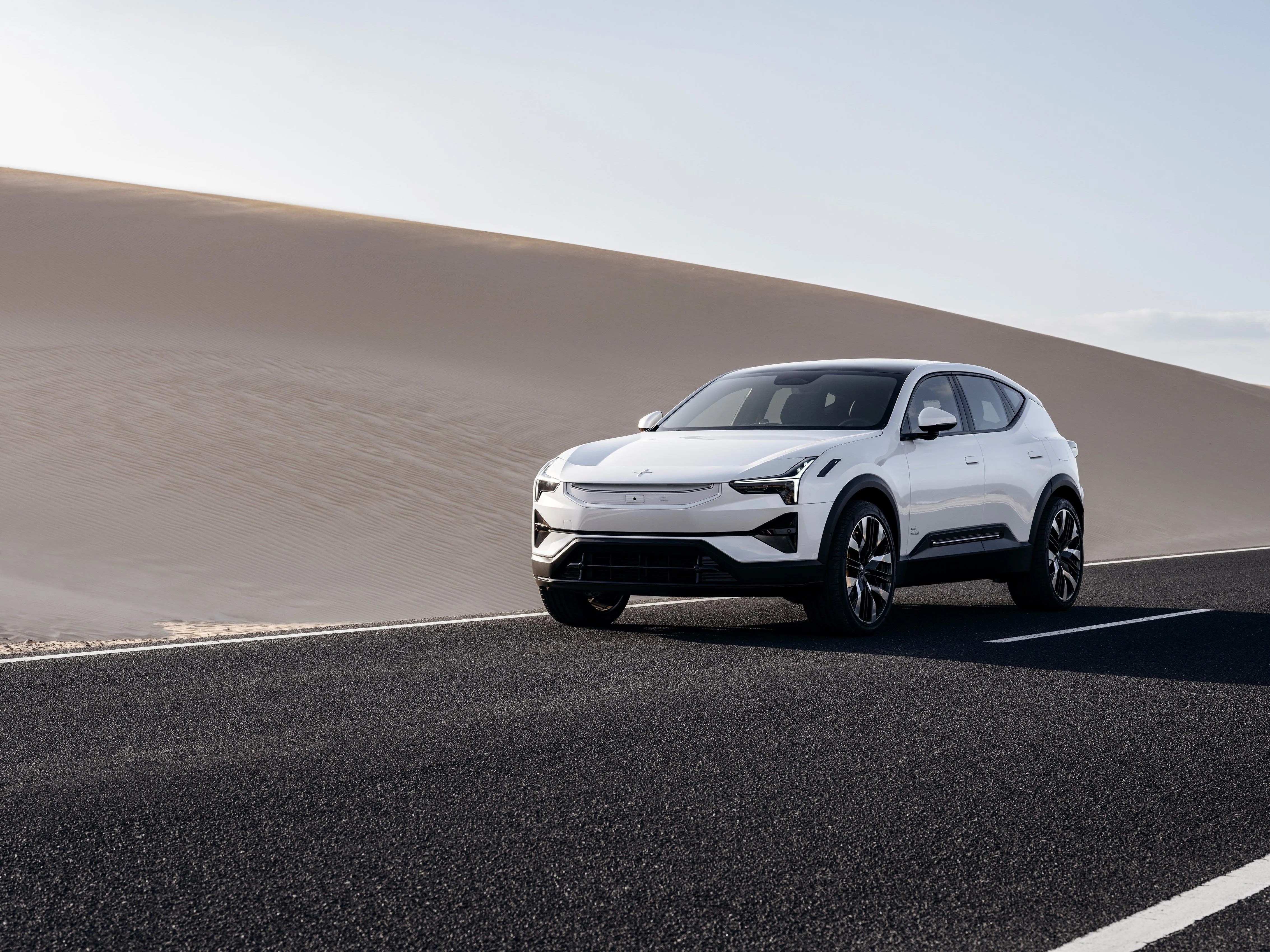 polestar 3 driving on a road