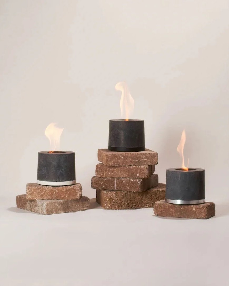 flikr personal concrete fireplace kit