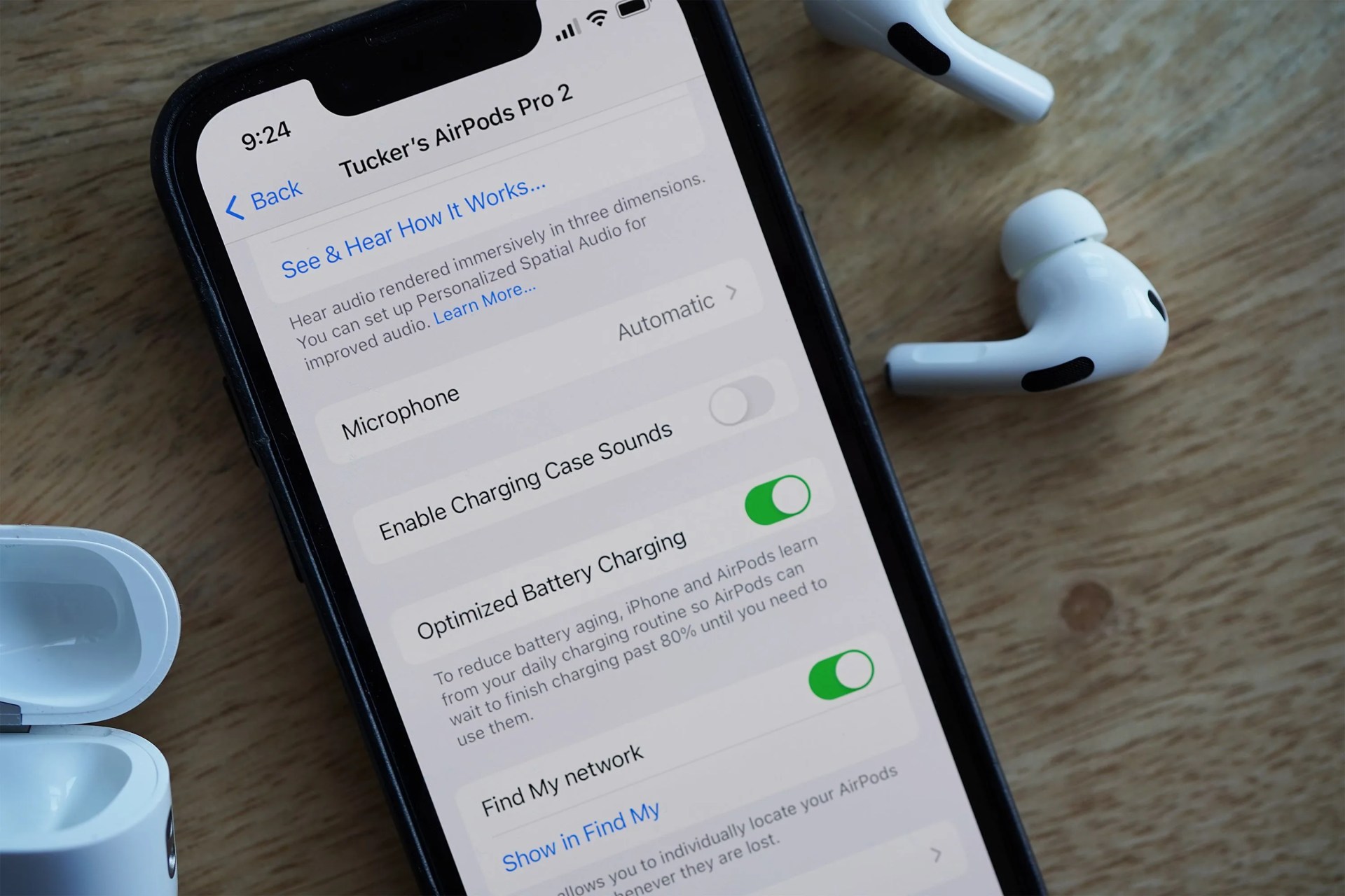 airpods pro on a desk