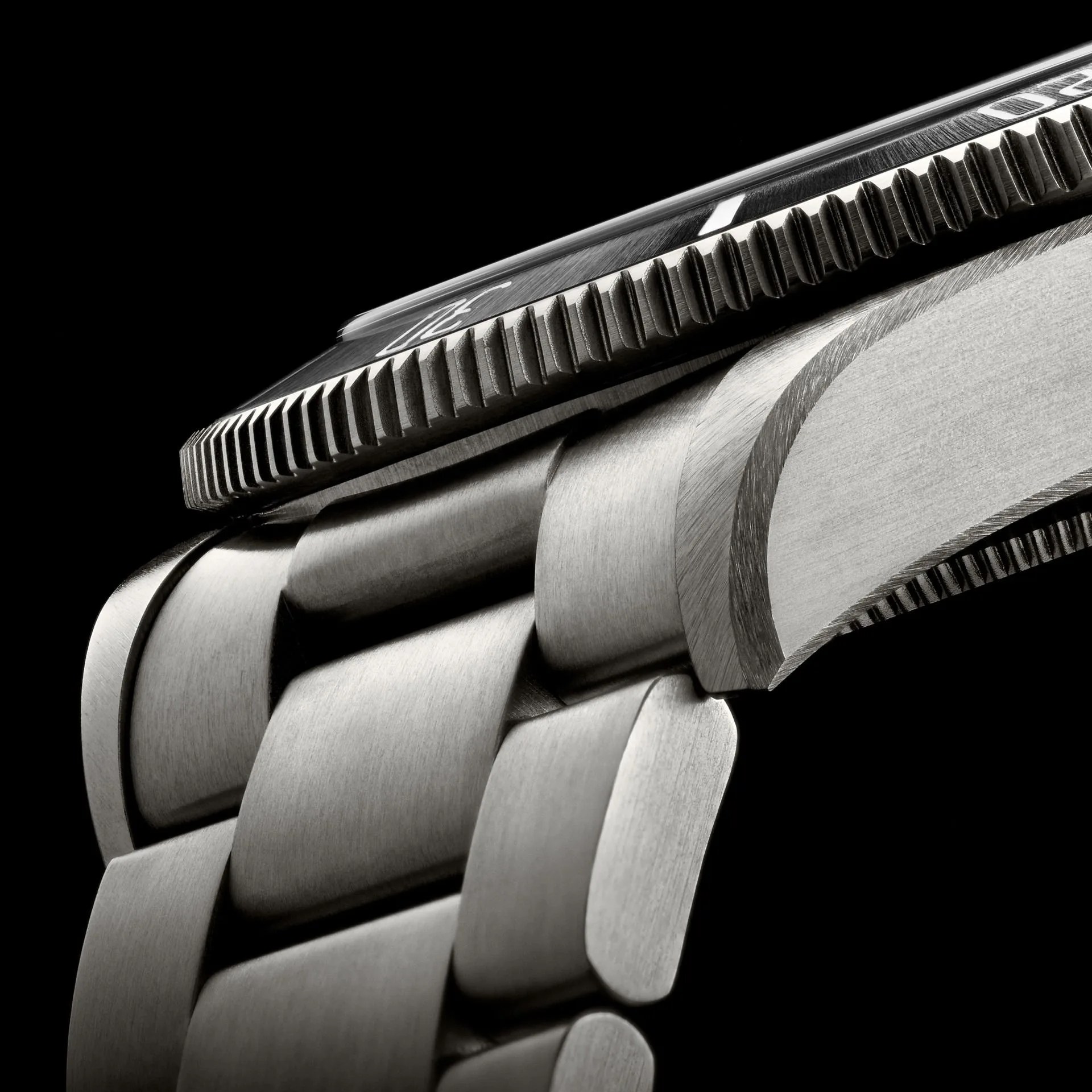 close up of a titanium watch