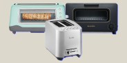 collage of three toasters