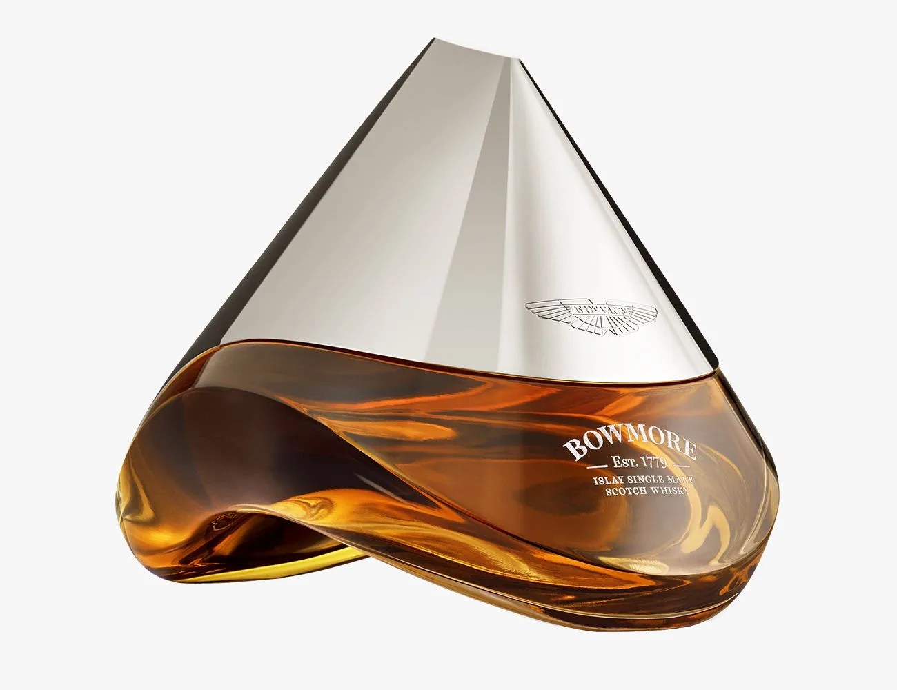 bowmore arc 52 whiskey bottle