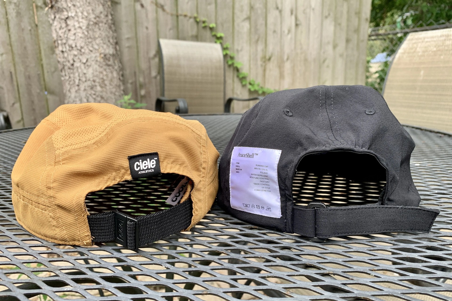 head to head ciele gocap vs satisfy peaceshell running caps