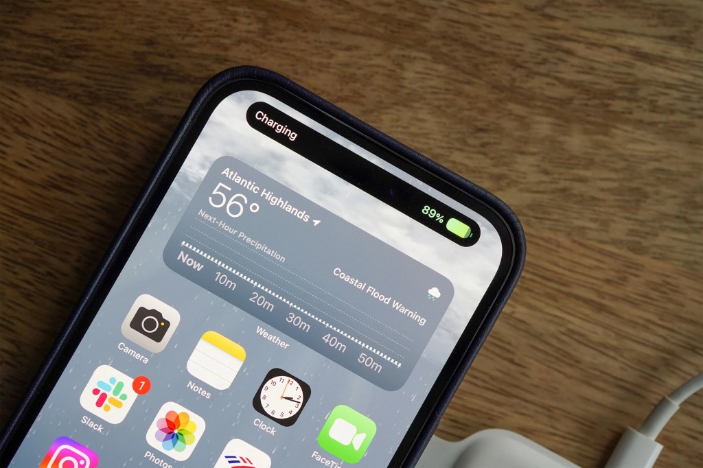 iphone on a desk