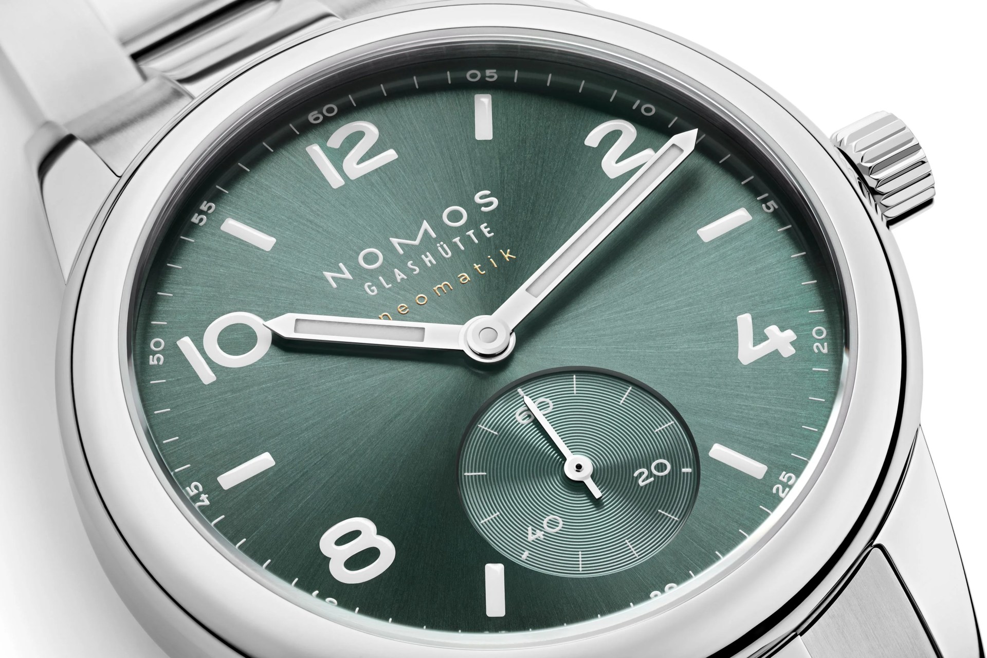 nomos glashütte club sport neomatic petrol watch