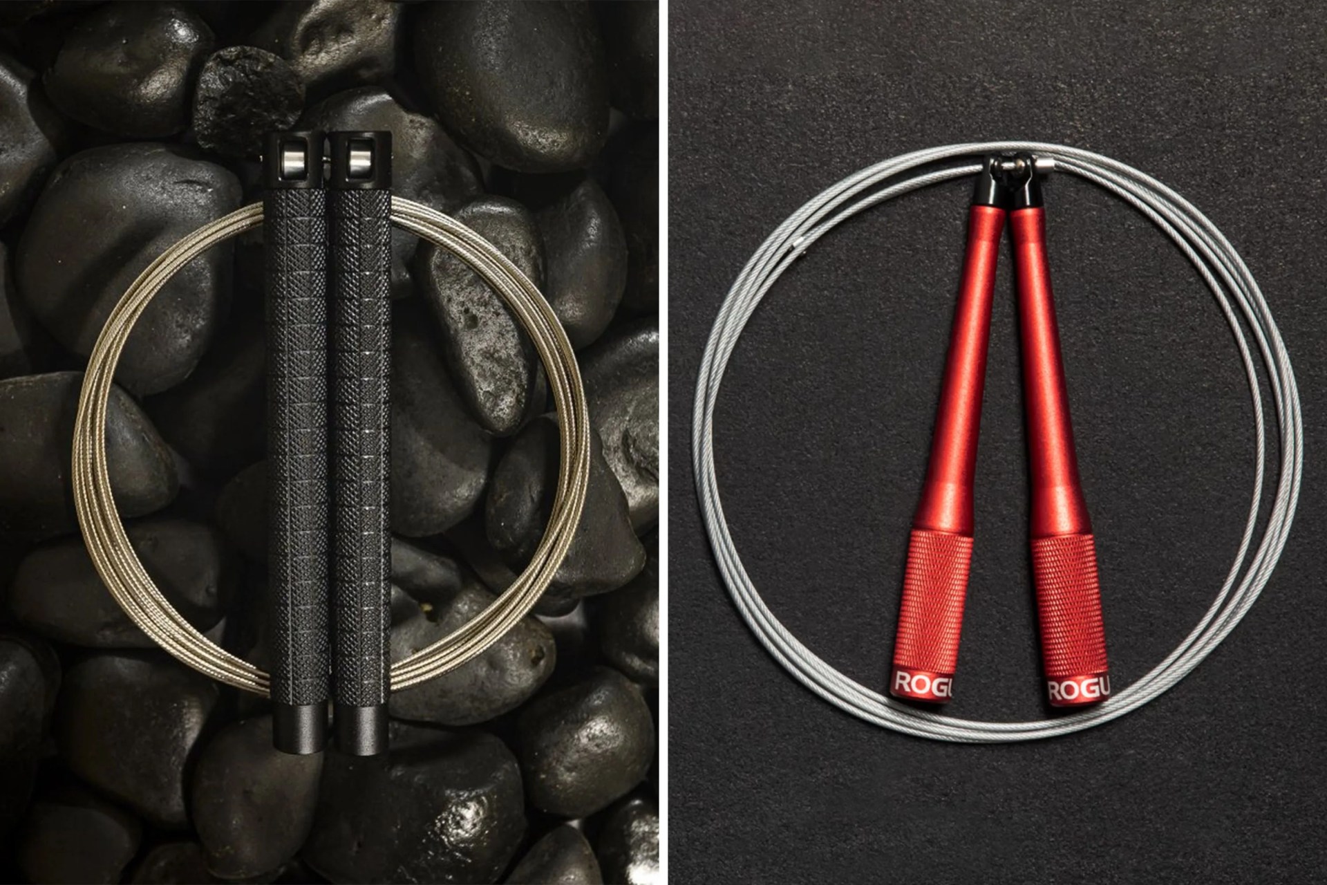 collage of two jump ropes side by side