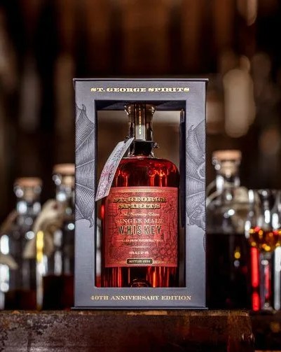 st george 40th anniversary edition single malt whiskey