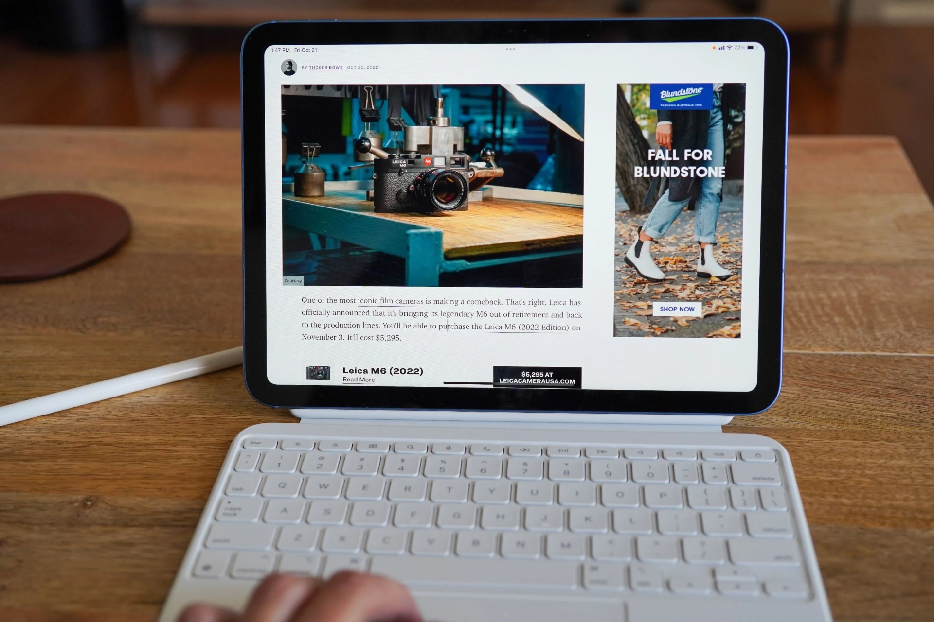ipad pro on a table