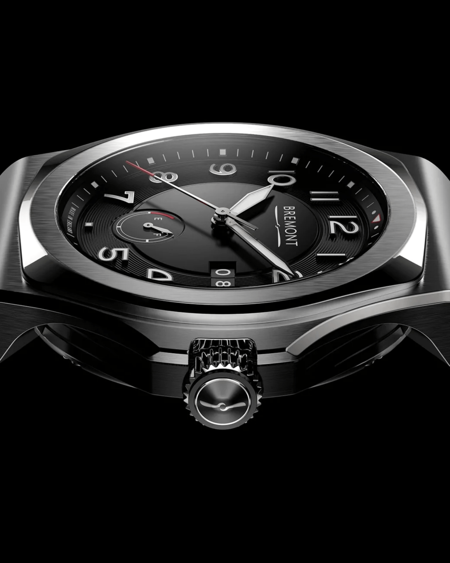 bremont supernova watch in silver and black