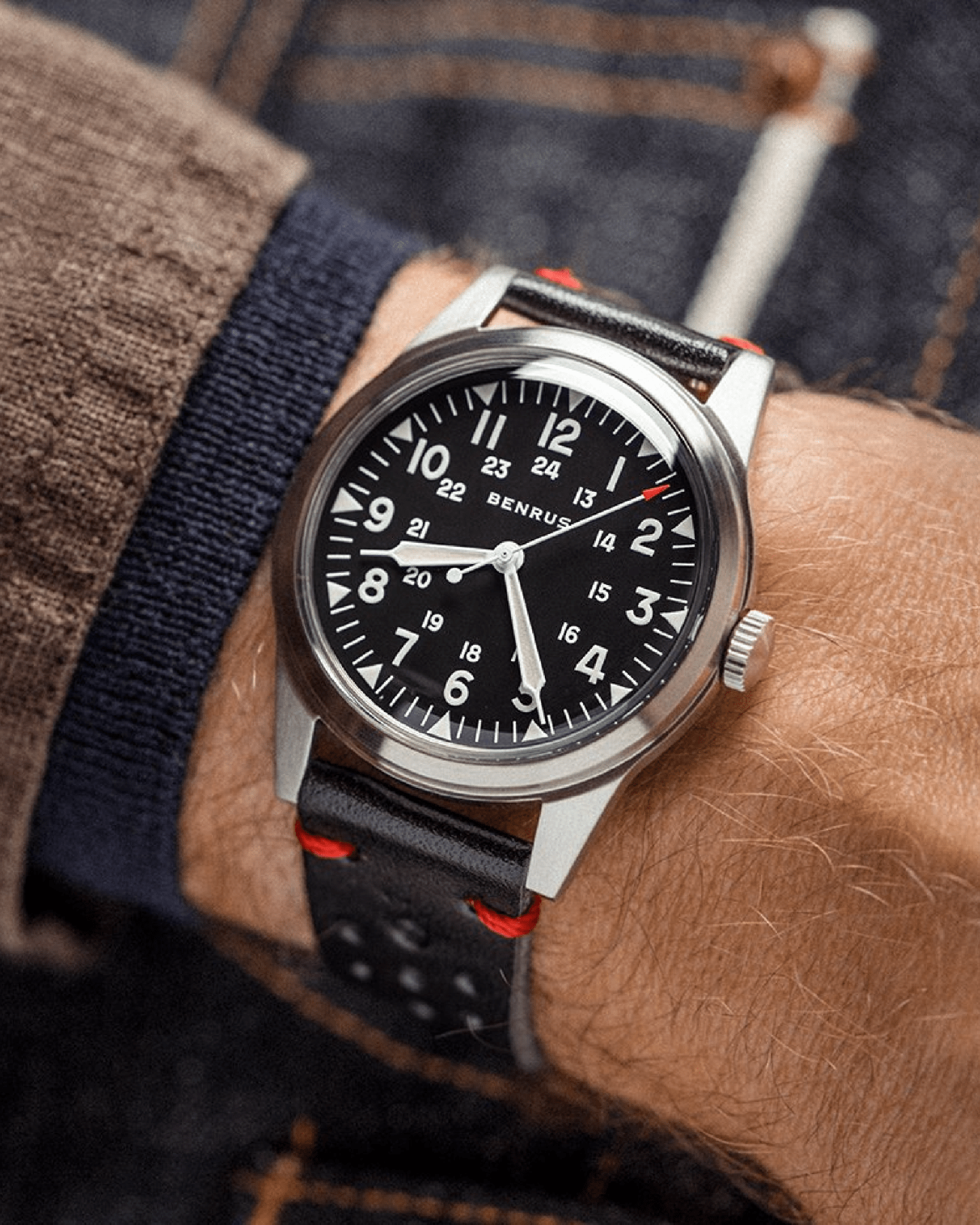 benrus series 3061 on wrist