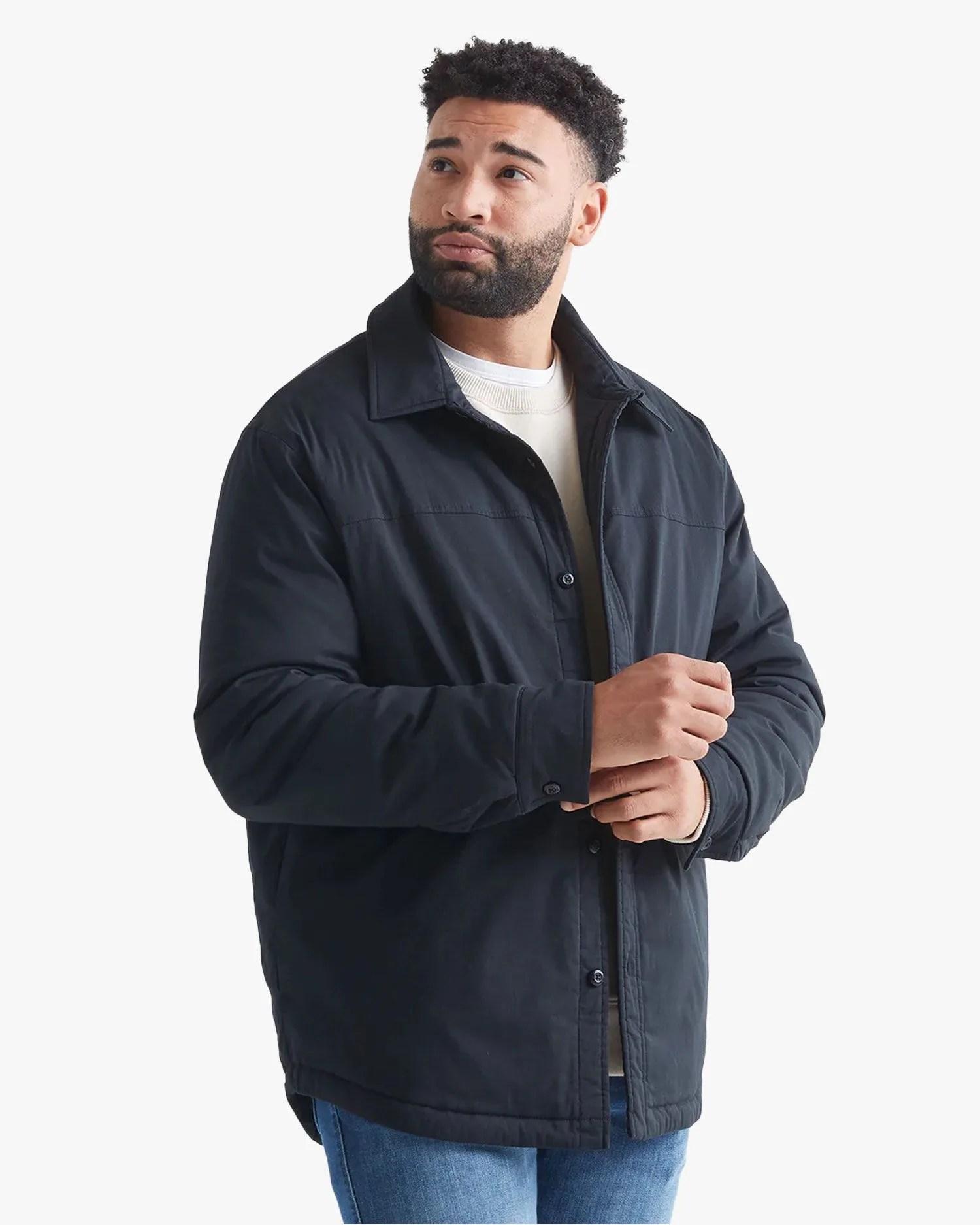 duer’s weightless insulated shirt jacket