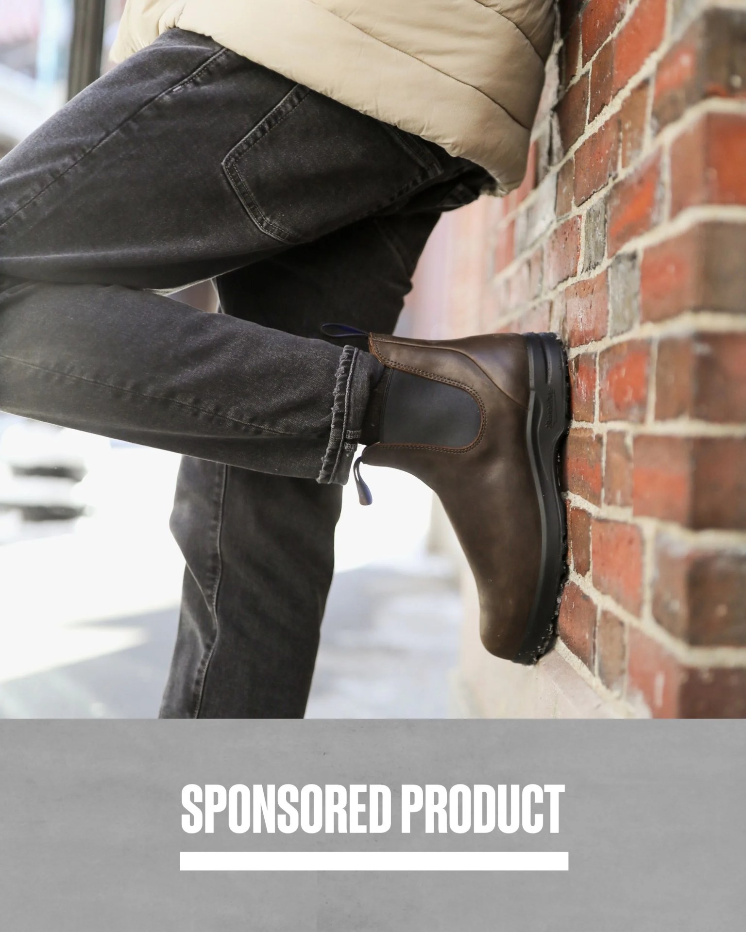 sponsored product blundstone men's all terrain thermal chelsea boots in antique brown