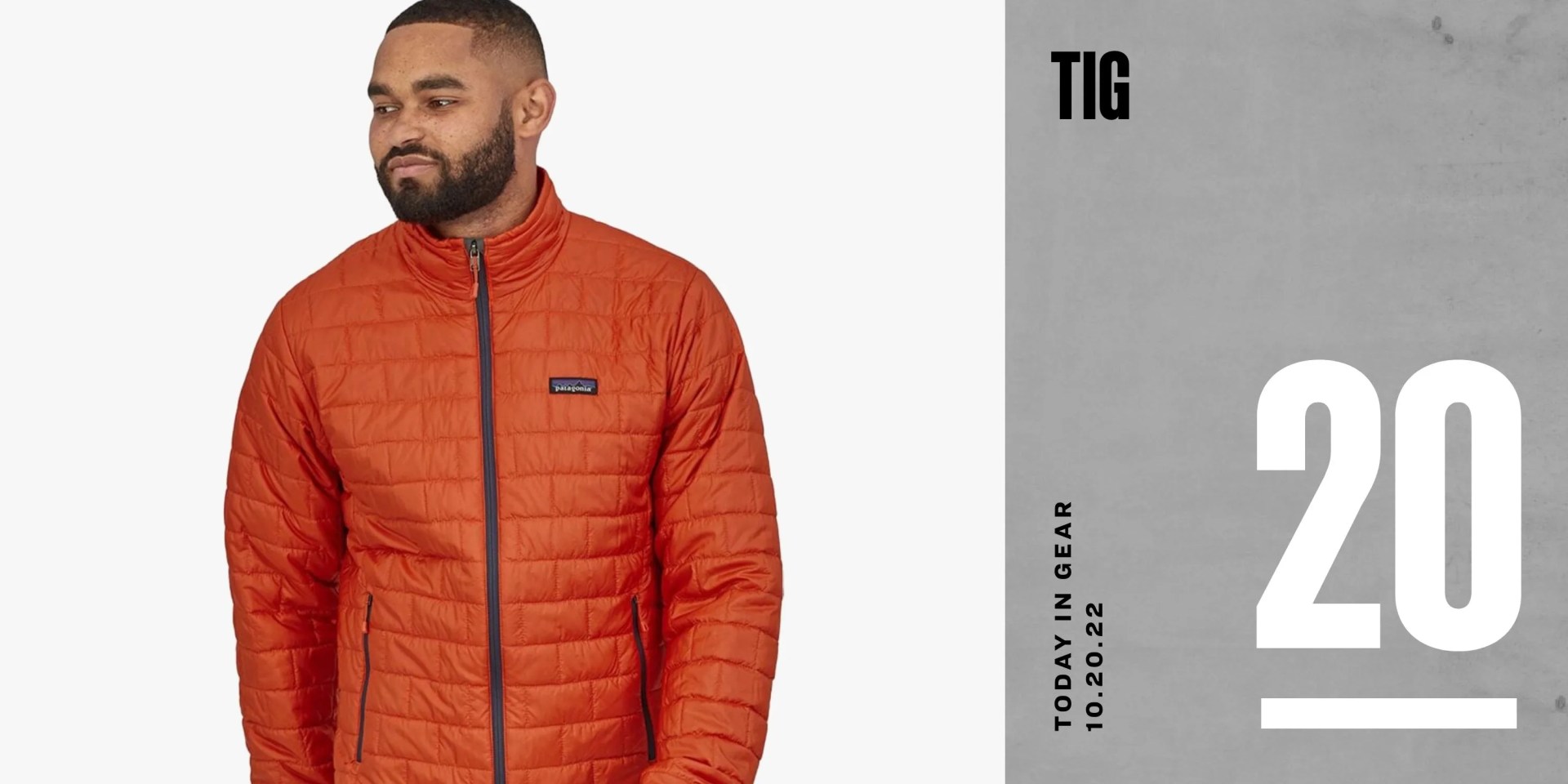 today in gear october 20 2022 man wearing patagonia nano puff insulated jacket
