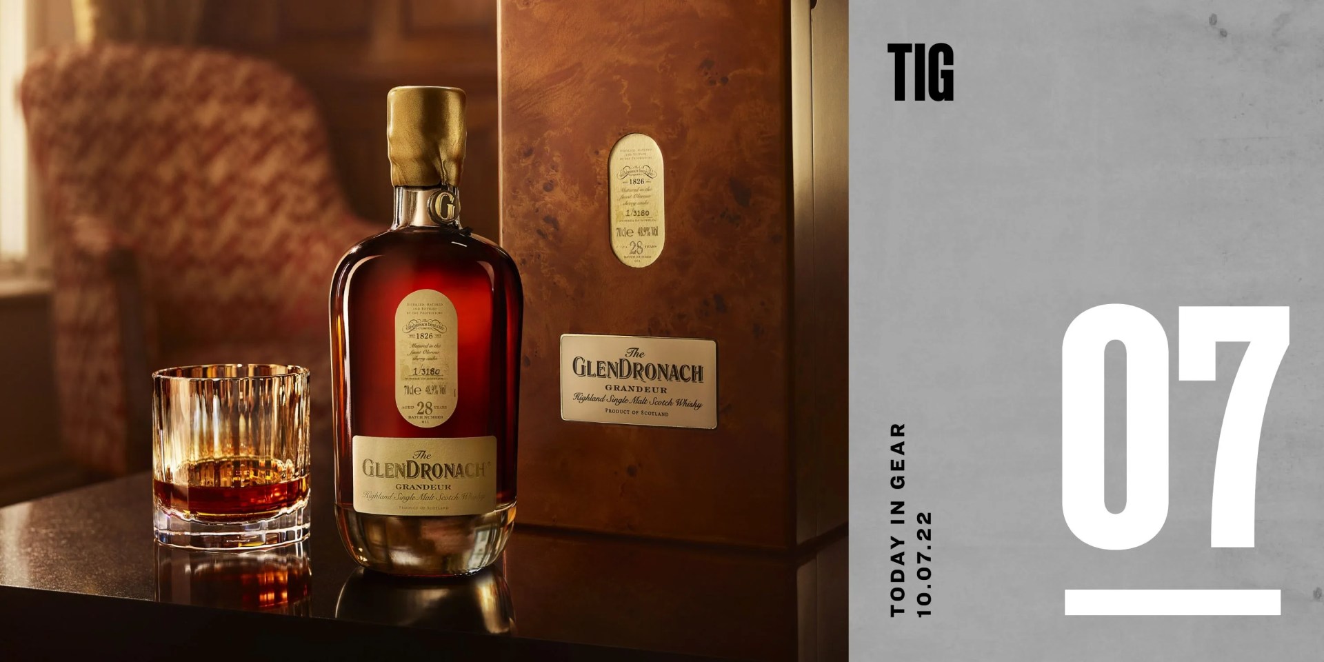 today in gear october 7 2022 the glendronach grandeur batch 11 whiskey