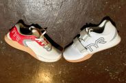 tyr cxt 1 trainer and tyr l 1 lifter shoes next to each other
