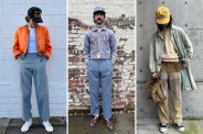 three men wearing vintage clothes