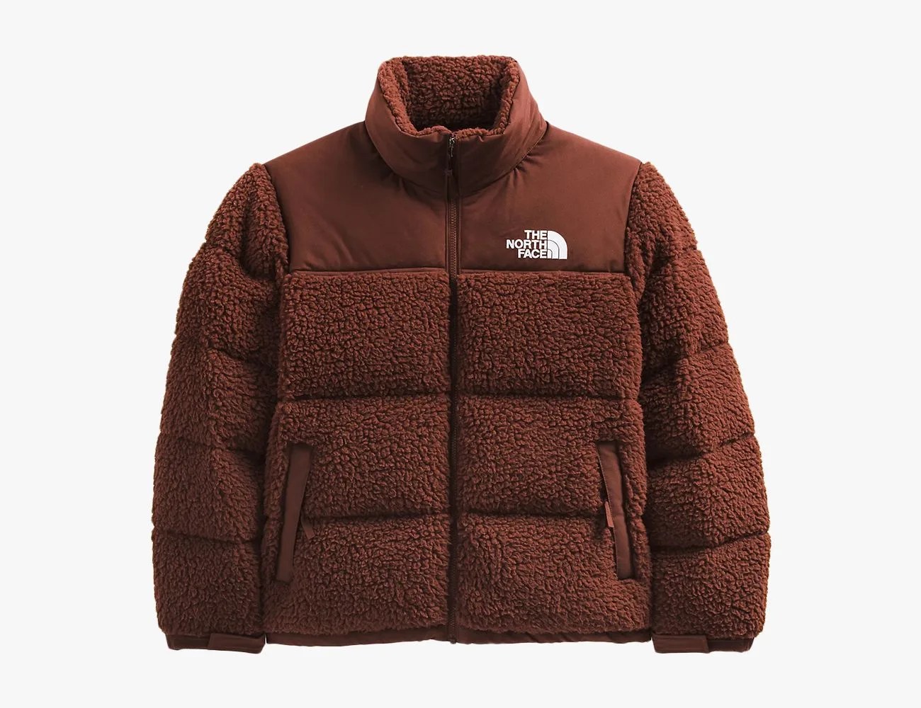 north face nuptse high pile sip up fleece