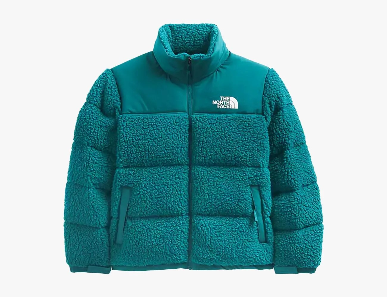 north face nuptse high pile sip up fleece