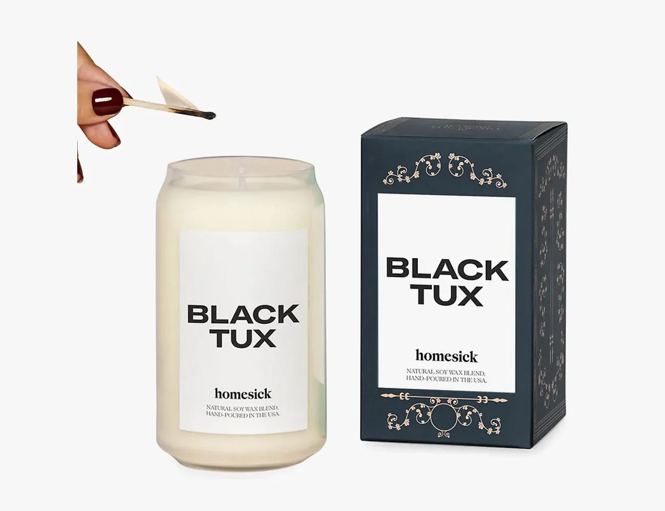 Homesick Memory Collection Black Tux Candle