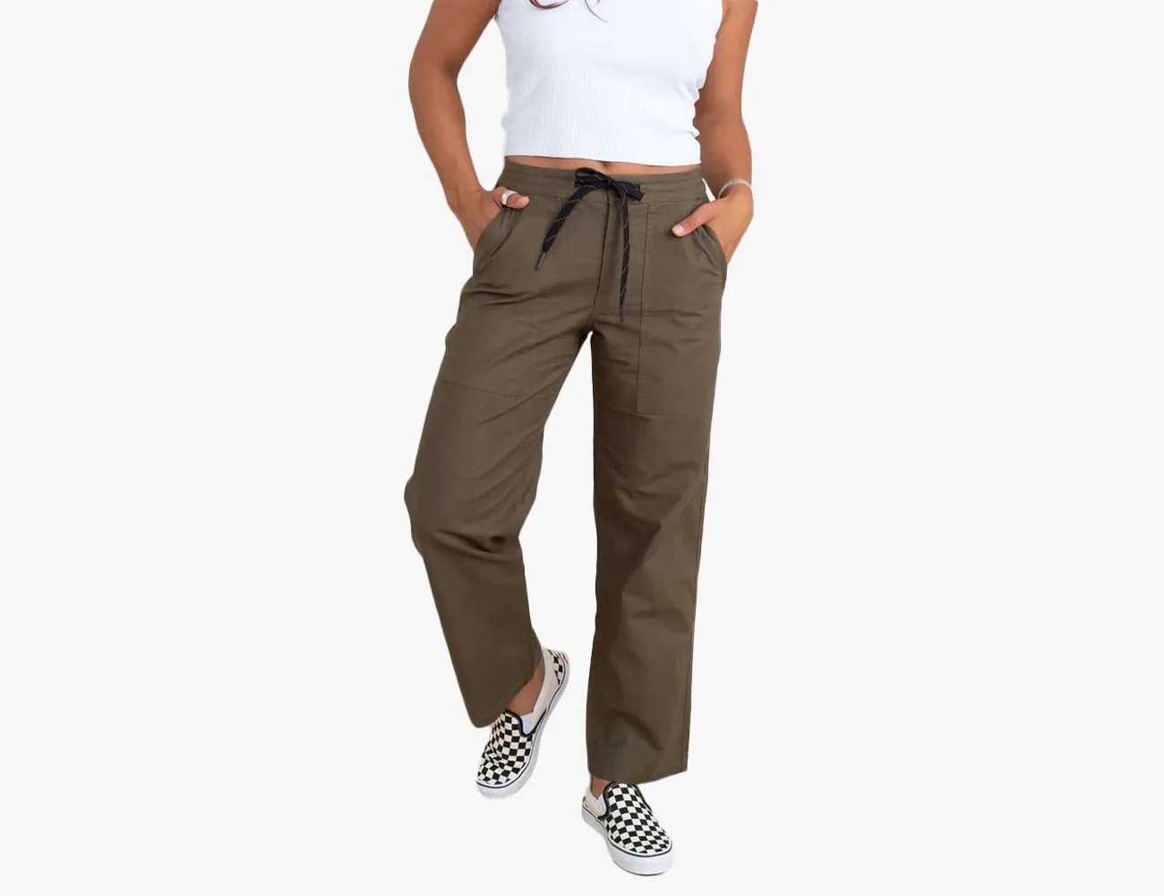 woman wearing roark clothes